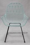 Modern Dining Restaurant Knock Down Furniture Metal Armchair Wire Chair