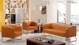 Genuine Leather Office Combiniation Sofa Wth Steel Leg