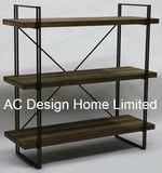 3 Tier Antique Vintage Decorative Wooden/Metal Shelf Dividers