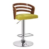 Chinese Wooden and Fabric Furniture Adjustable Height Bar Chair (FS-WB1950)