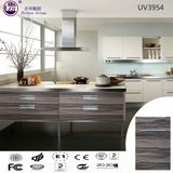 Wood Grain Color Kitchen Cabinet for Small Kitchen Design