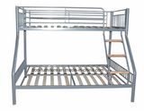 Metal Triple Sleeper Bed with Wooden Slats Base