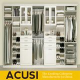 Hot Selling Solid Wood White Walk in Wardrobe Closet (ACS3-W01)