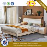 Let-Ti Click 	Memory Genuine Leather Wooden Bed (HX-8NR0835)