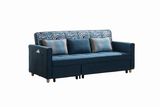 King Fabric Sofa Bed with Magazine Bag