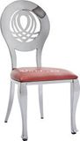 Unique Designs Dining Room Furniture PU Fabric Round Back Dining Chair