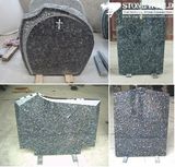 Granite Stone Monument / Tombstone with Custom Design - Tt11
