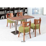 Nordic Style Solid Wood Dining Table and Chair Sets for Four People