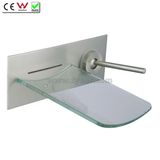 Glass Waterfall Wall Faucet Bath Tap (QH0500W)