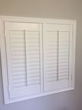 Bathroom Waterproof PVC Window Plantation Shutter