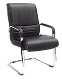 Modern Leather Meeting Office Conference Visitor Chair Without Wheels (HF-BLA174D)