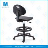 Round PU Seat Rolling Lab Industrial Chair with ESD