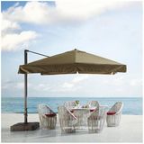 5 Years Warranty Foshan Rattan Outdoor Furniture Wicker Table Set with 6 Chairs