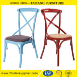 Chinese Factory Classical Metal Back Cross Chair