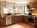Hot Sell Espresso Birch Solid Wood Kitchen Cabinet
