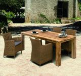 Rattan Outdoor Patio Teakwood Restaurant Home Hotel Office Auckland Dorado Garden Chair (J3751DHR)