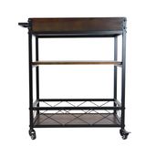 Bar Serving Cart Hotel Dining Car Kitchen Trolley Holder Cart