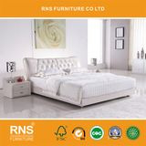A906b Modern Furniture All Leather Pattern Small Bed