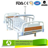 Medical Bed With Overbed Table & I. V Pole (CE/FDA/ISO)