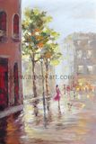 High Quality Impressive Street Scene Handmade Oil Paintings for Wall Decor