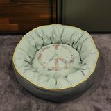 Pet Sofa Cushion Dog Beds Sofa Stuffing Pet Dog Beds Luxury Canvas Round Pet Dog Beds