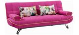 Fashion Folded Fabric Sofa Bed with Armrest