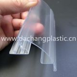 Clear PVC Supermarket Display Data Strip