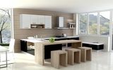 Melamine Laminated Particle Board Kitchen Cabinet (zg-008)