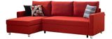 Fashion L Shaped Fabric Sofa Bed with Storage