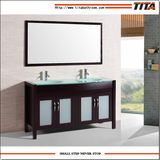 2016 Double Sink Solid Wood Floorstanding Bathroom Vanity T9132