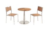 Stainless Steel Teak Wood Garden Sets Patio Furniture Chair Table