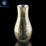 Golden Galvanized Glass Vase for Home Decoration