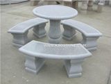 Garden Granite Stone Table & Bench