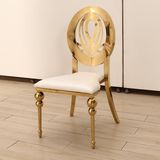 2018 Luxury Titanium King Throne Dining Chair for Events Wedding Banquet