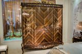 0070-1 Solid Wood Covered Luxury Veneer with High Gloss Painting Wardrobe
