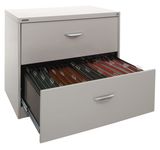 Office Two Drawer Lateral File Cabinet with Lock