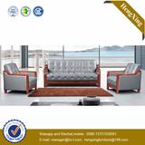 Modern Office Furniture Genuine Leather Couch Office Sofa (HX-CF001)