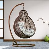 Garden Furniture Hanging Chair Wicker Egg Chair Outdoor Rattan Swing Chair (D028)