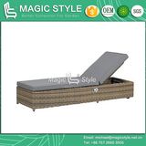 Rattan Sunlounger Relax Sunlounger Pneumatic Sun Bed Outdoor Furniture Patio Furniture Garden Furniture Wicker Sunlounger Leisure Daybed (Magic Style)