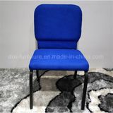 Factory Wholesale Metal Stackable Church Chair with Book Case Connecting Buckle