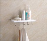 Easy to Install Hole Wall Mounted ABS Shelf with Towel Rack (c-ry 04)