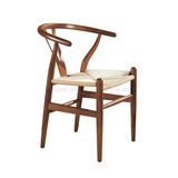 Classical Retro Style Metal Frame Woven Rope Wishbone Y Chair for Dining (SP-LC289)