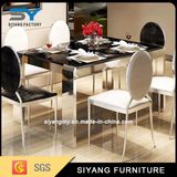 Stainless Steel Furniture Dining Sets Glass Dining Table