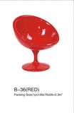Red Plastic Leisure Chair (B36)