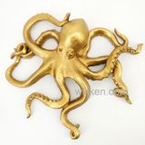 2017 Finish Sea Art Gold Octopus Figurine Statue for Sale