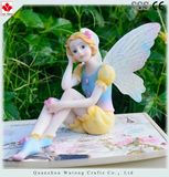 Flower Pot Decoration Sit Down Fairy Figurine Garden Items