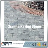 Cobble Stone on Mesh Sheet, Granite Cobblestone, Cube Stone for Garden Outside