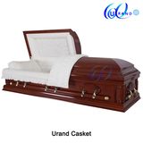 African Solid Mahogany Velvet Interior Distributor Price Casket