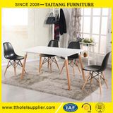 Wood Leg MDF Dining Table European Style Leisure Coffee Table