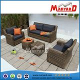 4PCS Round Wicker/Rattan Sofa Set